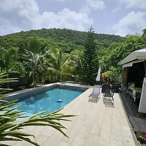 Hébergement de vacances Magnifique Maison En Bois Avec Piscine, Sainte-Anne